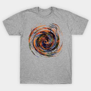 Gravity Color Whirlpool Abstract T-Shirt